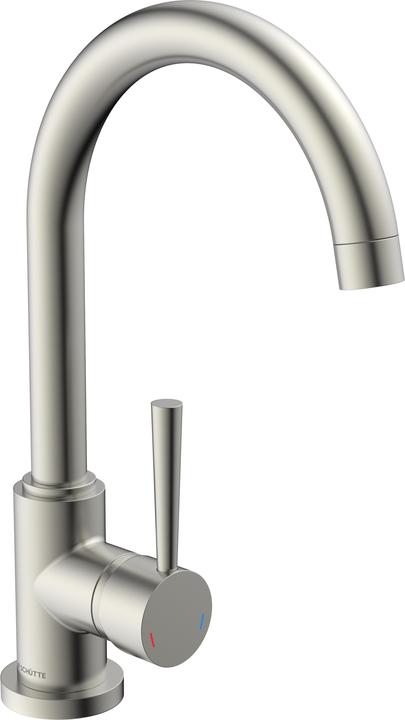 Actual product image NoName Kitchen tap CORNWALL sink mixer stainless steel look swivelling 79126