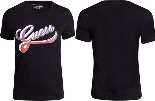 Produktbild Guess T-Shirt Donna ss cn Shaded Logo Tee Nero ES23GU81 W3GI34I3Z14 S (S)