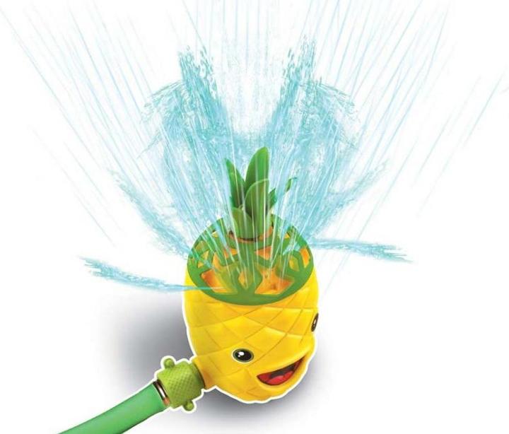 Actual product image Neutral Children's Water Sprinkler Pineapple yellow