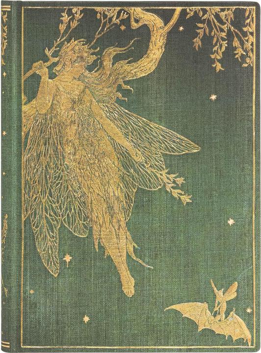 Image du produit Paperblanks PAPERBLAN Carnet de notes Olive Fairy PB6505-0 Midi,ligné, 144 pages (13 x 18 cm, À rayures, Couverture rigide)