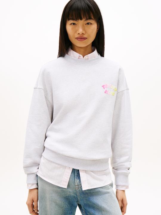 Image du produit Tommy Jeans Bubble Logo Boxy Crew Neck Jumper (M)
