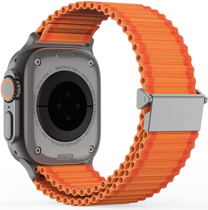 Actual product image Dux Ducis Ersatzarmband (44 mm, 45 mm, 42 mm, 49 mm, skin-friendly nylon, Apple Watch SE, Apple Watch Series 6, Apple Watch Series 5, Apple Watch Series 8, Apple Watch Series 3, Apple Watch Series 4, Apple Watch Series 9, Apple Watch Ultra 2, Apple Watch SE (2022/2023), Apple Watch Series 10, Apple Watch Series 7)