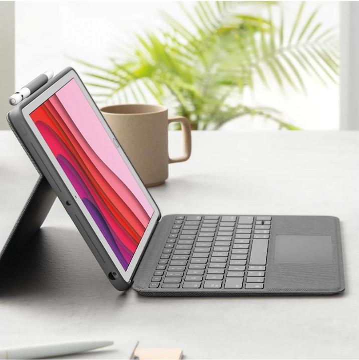 Productafbeelding Logitech Combo Touch (DE, Apple iPad 2019 (7e generatie), Apple iPad 2020 (8e generatie), Apple iPad 2021 (9e generatie))
