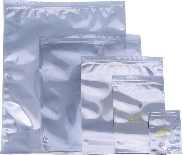 Actual product image Quadrios ESD bag (L x W) 75 mm x 125 mm shielding ESD code letter S 10 (10 pcs.)