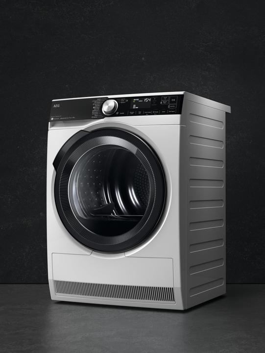 Actual product image AEG TR9T94ABYS Freestanding tumble dryer Front loading 9 kg A++ White (9 kg, Right)