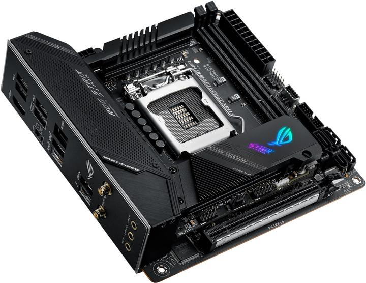 Actual product image ASUS ROG STRIX Z590-I GAMING WIFI (LGA 1200, Intel Z590, Mini-ITX)