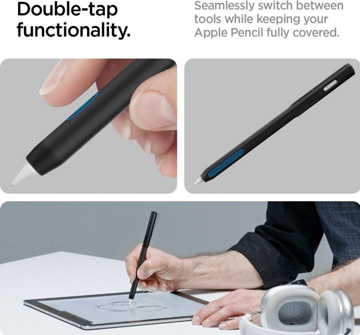 Actual product image Spigen Clip Case Apple Pencil 2 Black DA201 ACS05763