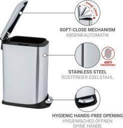Actual product image Wenko Pedal bin design Easy-Close (20 l)