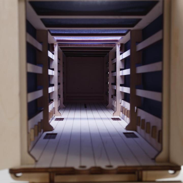 Actual product image Eco Wood Art Semi-trailer for Road King - 3D wooden kit