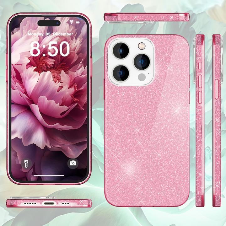 Actual product image Nalia Glitter cover (Apple iPhone 15 Pro)