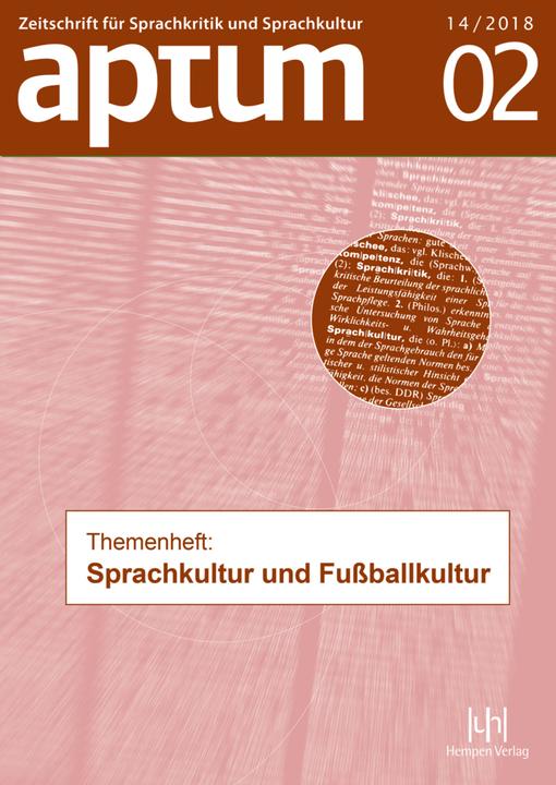 Aptum-Themenheft.2/2018 (Deutsch, Jürgen Schiewe, Martin Wengeler, 2018)
