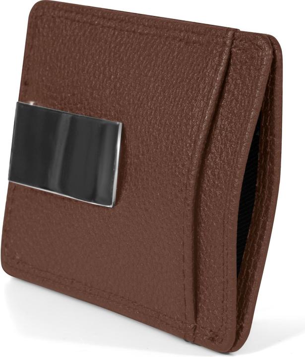 Actual product image Redolz Leather Essentials Kreditkartenetui RFID Leder 7 cm mit Geldscheinklammer