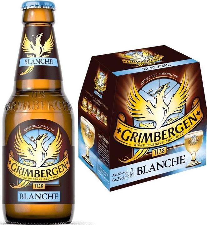 Image du produit Grimbergen Blanche Kiste / Belgique (24 x 25 cl)
