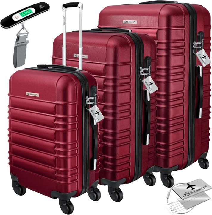 Actual product image Kesser 3tlg. Hartschalenkofferset mit Kofferwaage (120 l)