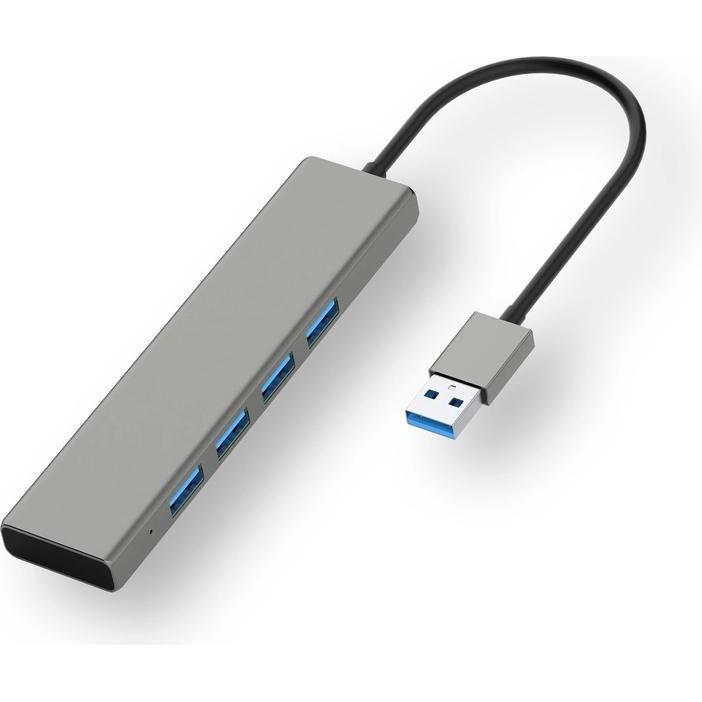 Andersson Hub USB-A (grå) (USB-A), Docking station + Hub USB, Grigio
