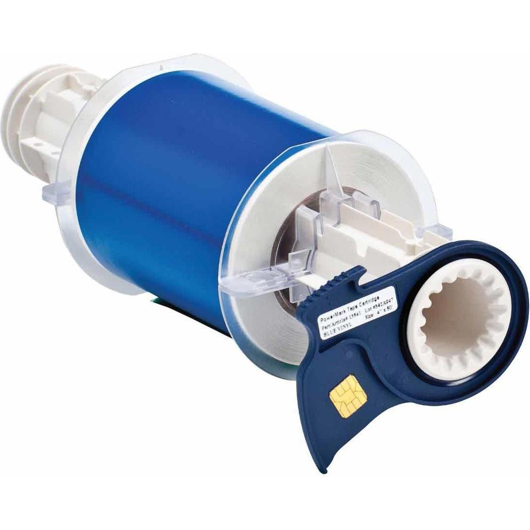 Brady, Etiketten, B85-100x15-7569BL, Standard Vinyl, Blau, glänzend, 100.00 mm x 15.00 m, permanent, f. BBP85
