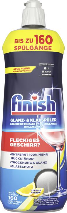 Finish Brillantante e brillantante (Liquida, 160 Cicli di lavaggio)
