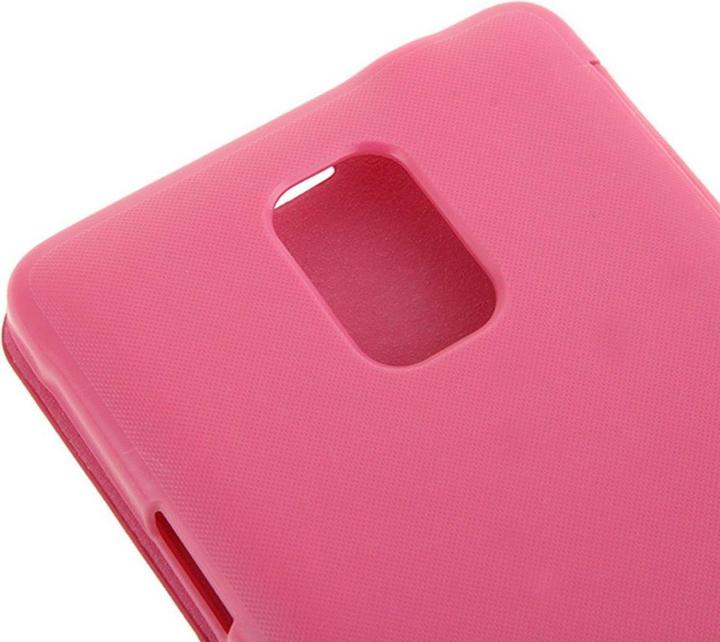 Produktbild König Design Handyhülle Tasche für Samsung Galaxy Note 4 SM N910 pink gebürstet (Samsung Galaxy Note 4)