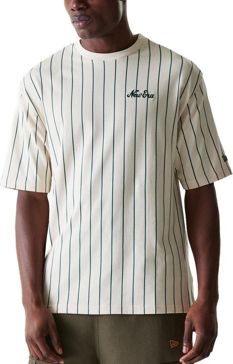 Actual product image New Era Oversized Shirt - PINSTRIPE beige - XXL (XXL)