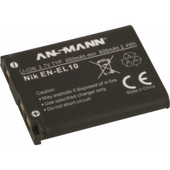 Ansmann A-Nik EN-EL10 (Akku), Kamera Stromversorgung, Schwarz