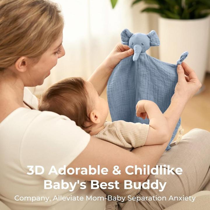 Image du produit Momcozy Elefant Schmusetuch BLU