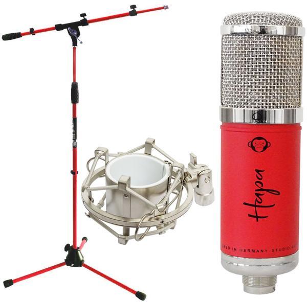 Produktbild Monkey Banana Hapa USB-Mikrofon mit Ständer Rot