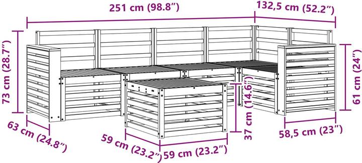 Produktbild vidaXL Outdoor-Sofa