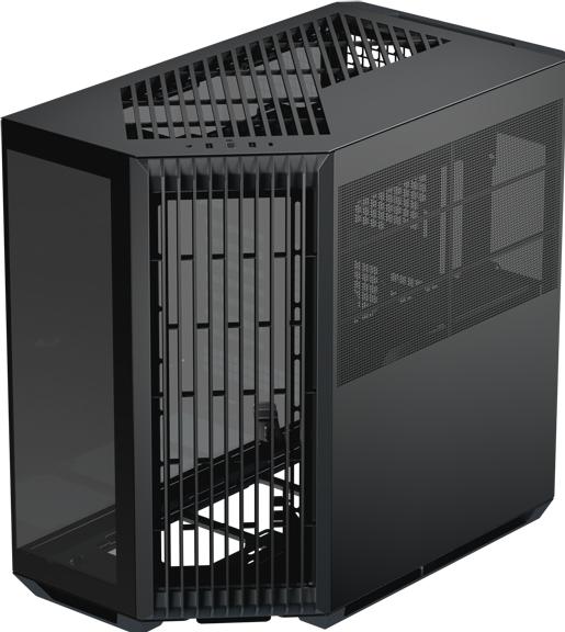 Produktbild APNX V1 PC-Gehäuse, Midi-Tower, ATX, Tempered Glass - schwarz (ATX, Mini-ITX, mATX)