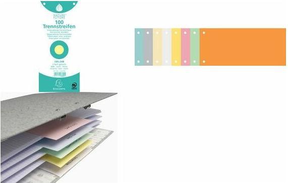 Actual product image Exacompta Separator strips 10.5 x 24 cm, 100 pcs - white