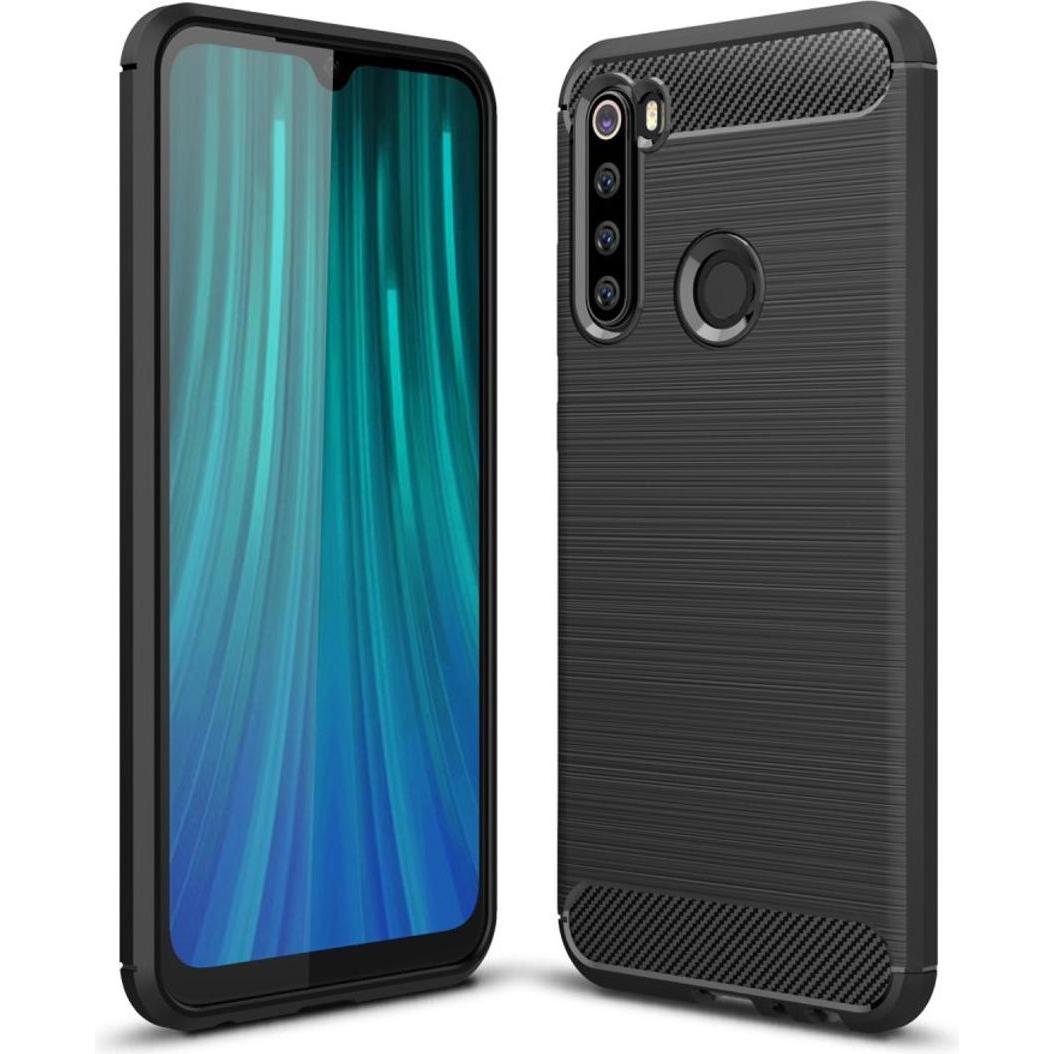 König Design Xiaomi Redmi Note 8 Hülle Case Handy Cover Schutz Tasche Schutzhülle Carbon Grau (Xiaomi Redmi Note 8), Sma...