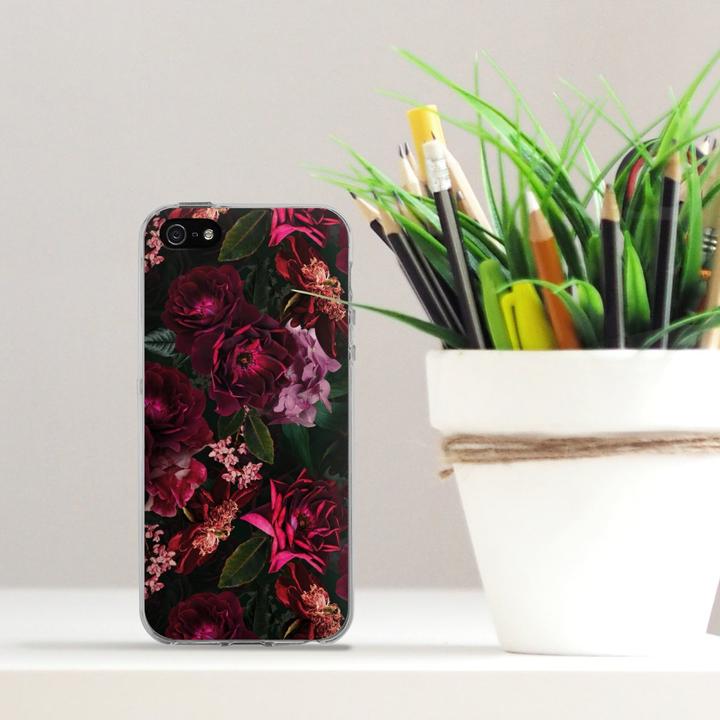 Produktbild DeinDesign Silikon Hülle für Apple iPhone 5 Handyhülle Case Smartphone Schutzhülle Blumen Blüte Rose (Apple iPhone 5)
