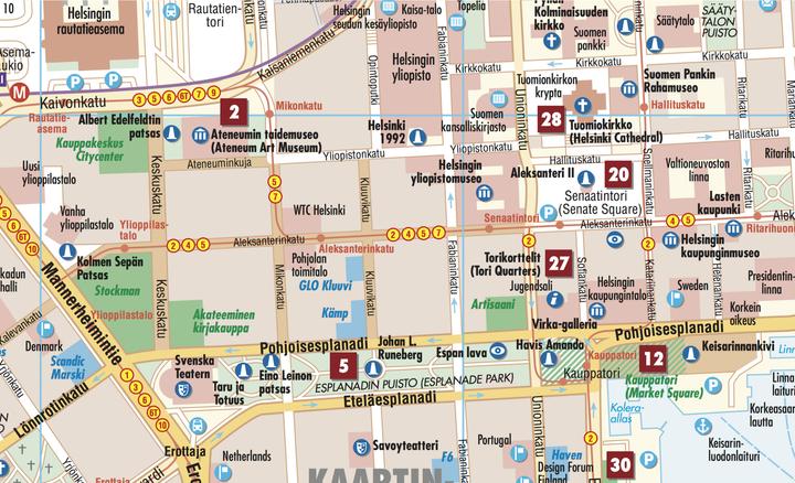 Image du produit Plan de la ville d'Helsinki