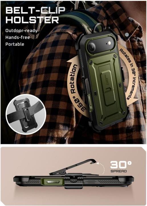 Actual product image Supcase UB Pro Case für iPhone 17 Air - Grün (Apple iPhone 17 Pro)