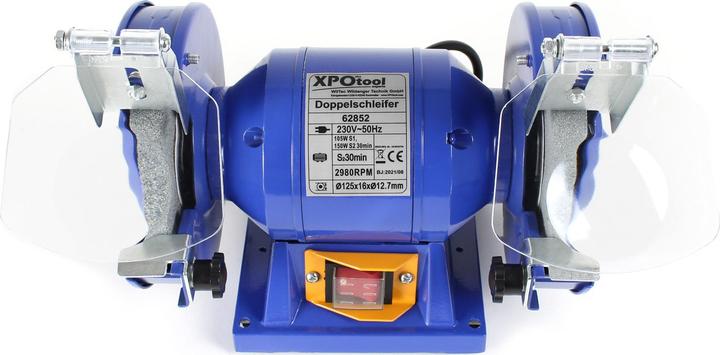 Produktbild Wiltec Doppelschleifer 150W Ø125mm Schleifmaschine Schleifer Schleifbock (Doppelschleifer, 150 W)