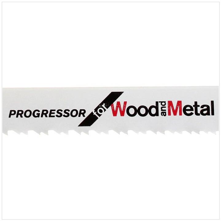 Image du produit Bosch Professional Zubehör Lame de scie sabre S 3456 XF, Progressor for Wood and Metal, pack de 5
