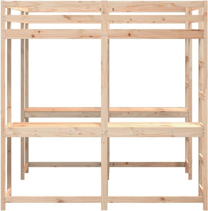 Produktbild vidaXL Hochbett mit Schreibtisch & Leiter (180 x 200 cm)