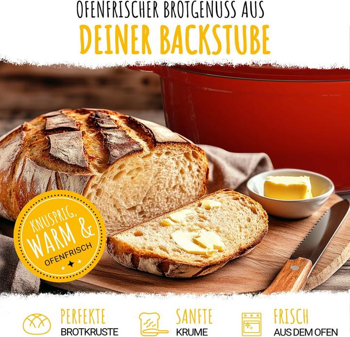 Produktbild Susani Brotbackform mit Deckel und Gärkorb (26 cm)