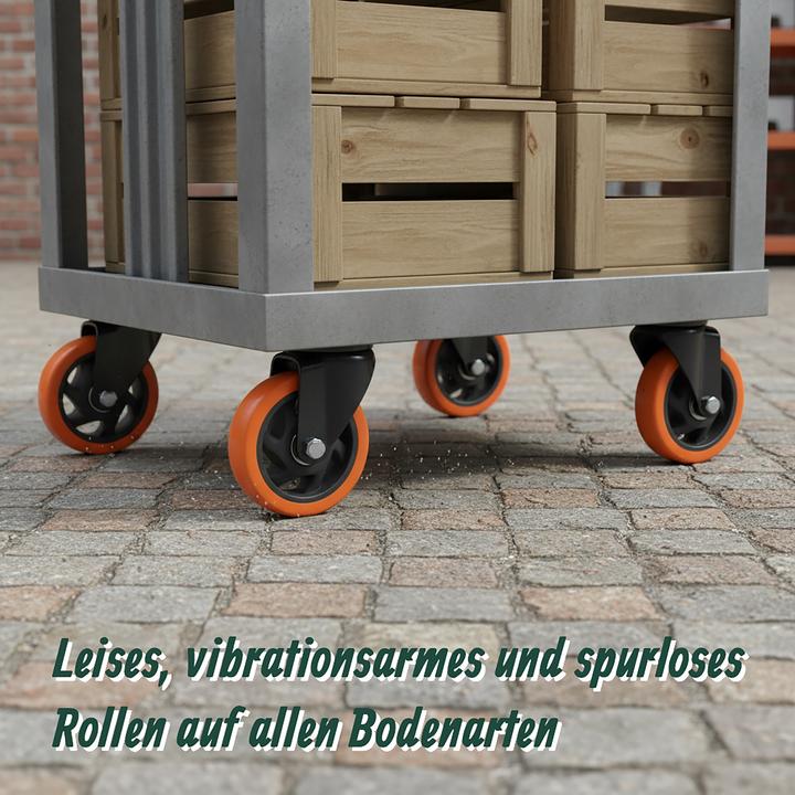 Produktbild Relaxdays 4x Lenkrollen