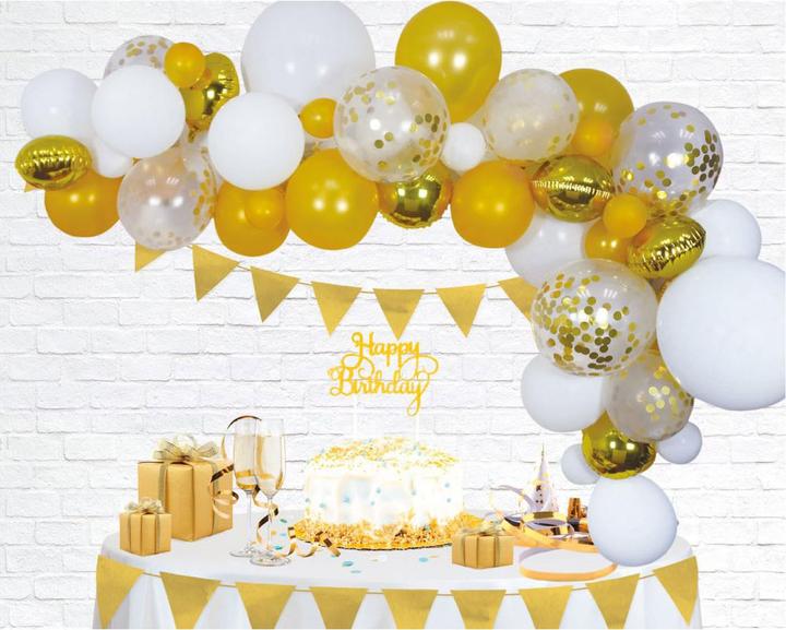 Actual product image Globos Europe Balloon Arch Set Gold (60 x)