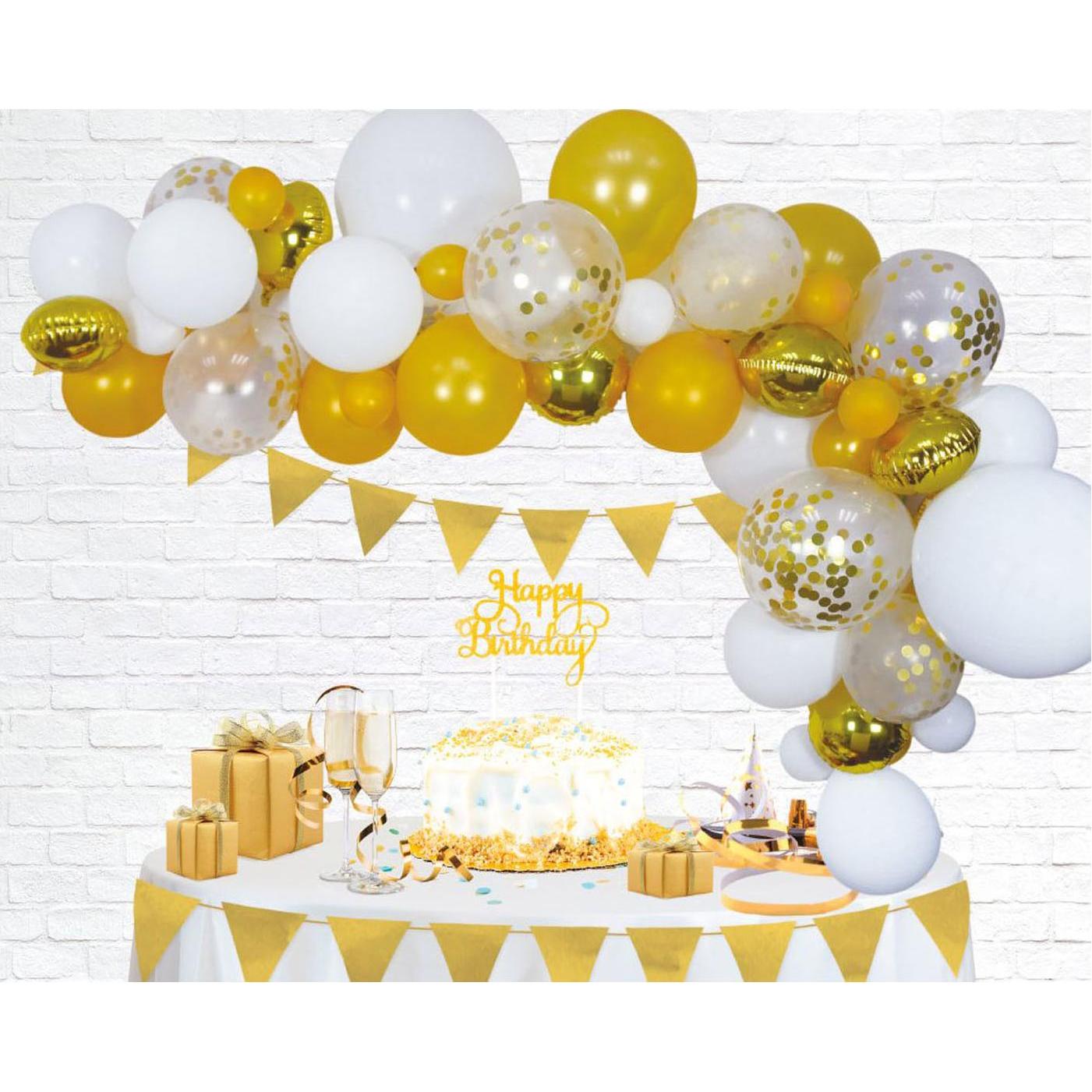 Globos Ballonbogen-Set Gold