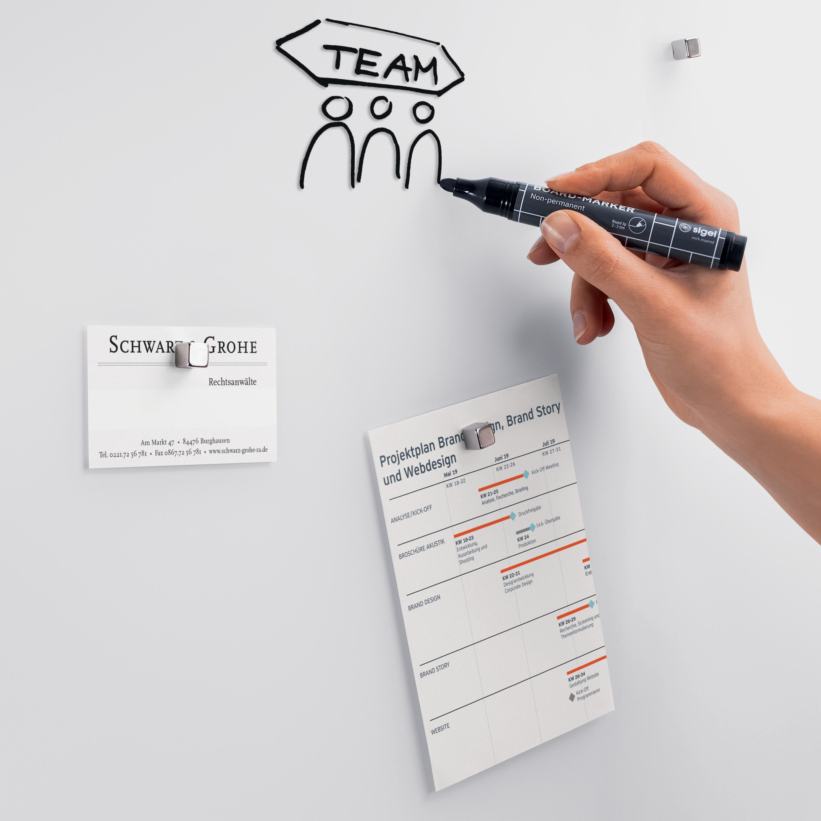 Thumbnail - Sigel, Pinnwand, Glas-Magnetboard Artverum (Magnettafel, 91 x 46 cm)