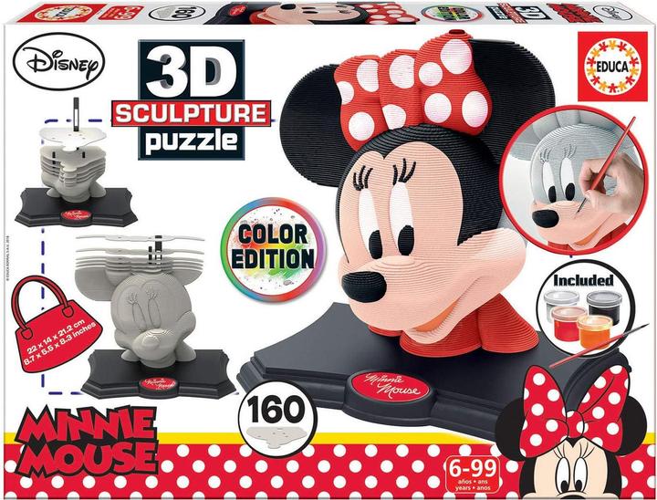 Image du produit Educa 3D Sculpture Minnie Mouse (160 pièces)