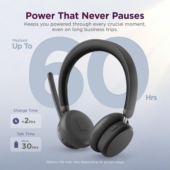 Actual product image Lenovo Dual-Mode Wireless Anc Headset (Wireless, USB-C, Microsoft teams)