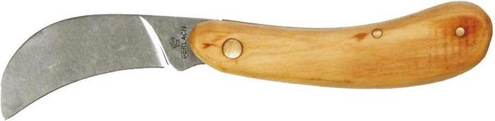 Topex Monteurmesser gebogen, Holzgriff