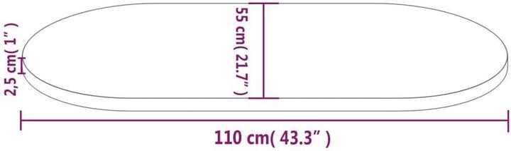 Image du produit vidaXL Tischplatte (110 x 55 cm)