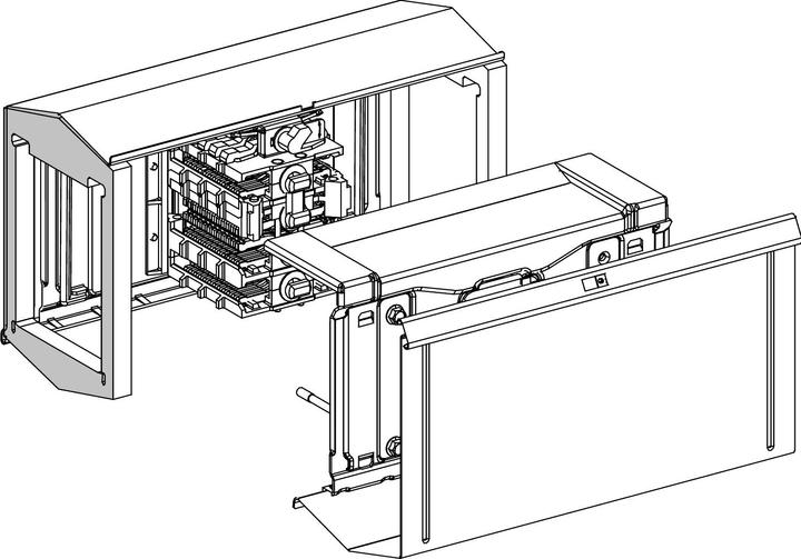 Actual product image Schneider Electric SE KSA800FA4 Adapter old Ksa63 + Ksa80