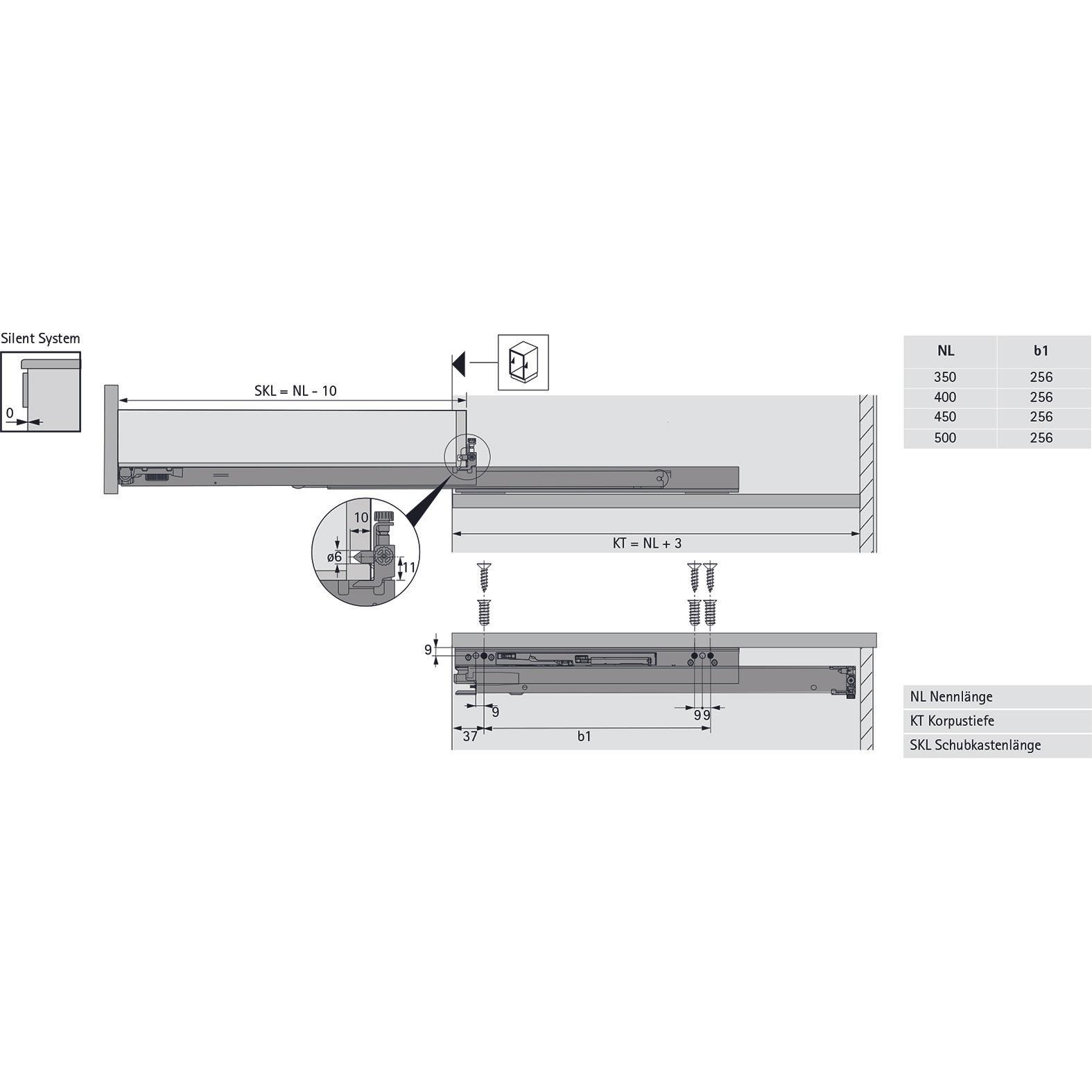 Thumbnail - Hettich, Schubladenauszüge, Vollauszug Actro 5D Silent System