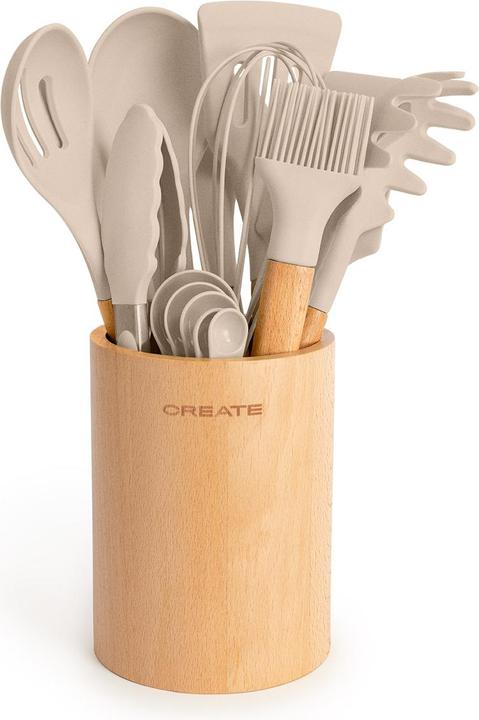 Actual product image Create Küchenutensilien-Set - Silikon und Holz