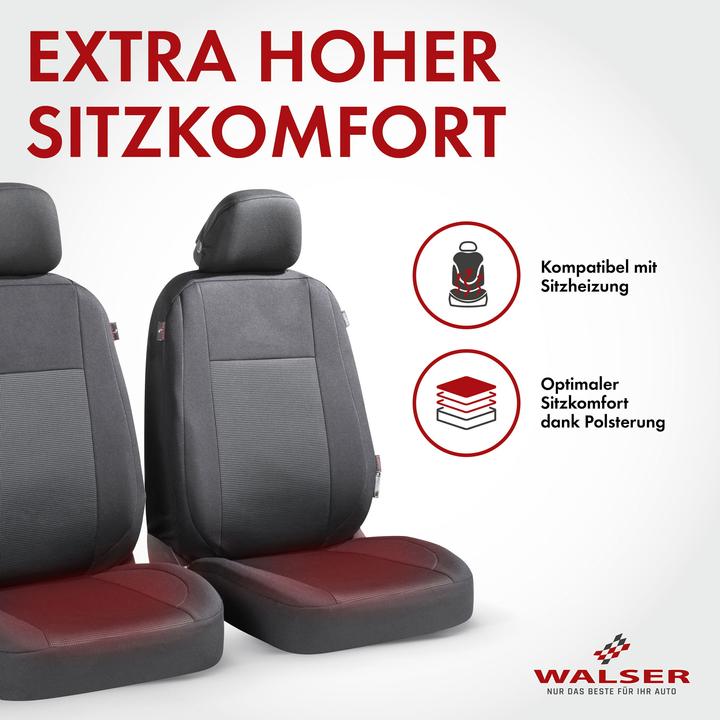 Produktbild Walser Autositzbezug ZIPP-IT Premium Ardwell, PKW-Schonbezüge für 2 Vordersitze mit Reiverschluss-System s