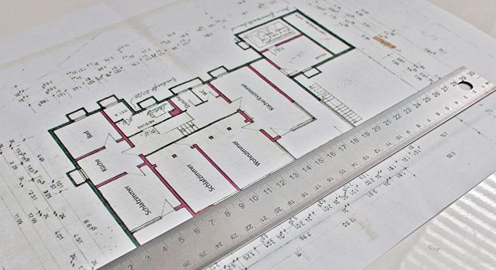 Produktbild Wedo Lineal (30 cm, Stahl)